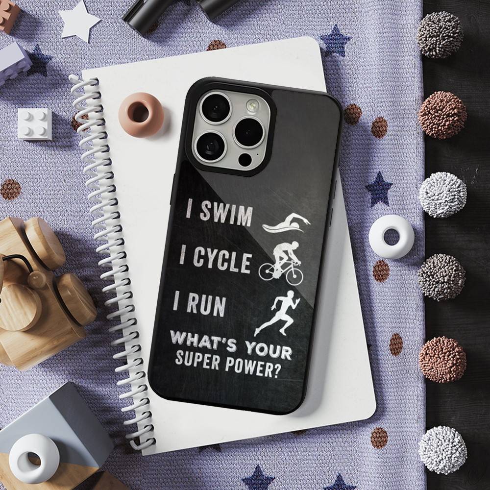 

Triathlon Swim Bike Run For iPhone 15,16,17,14,Plus,12,Pro,Mini,13,Max,11,For Magsafe,Magnetic Wireless Charging Case iPhone16PRO