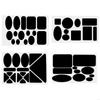 4 Pcs Down Jackets Repair Patches Waterproof Adhesive Fabric Patches for Outdoor Winter Clothing Jackets Sleep Bags