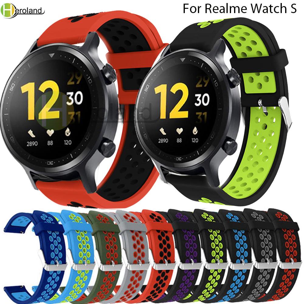 Soft Silicone 22MM Strap For Realme Watch 2 / 2 pro Smart Watchband Replacement Wristband For Realme Watch S pro bracelet belt
