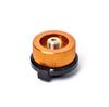 Portable Self-Locking Gas Tank Adapter with Anti-Roll Bracket for Camping Stoves