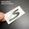 1Pc 3D Turbo 4 S Logo Car Emblem Accessories for Panamera Cayman Boxster Cayenne Macan