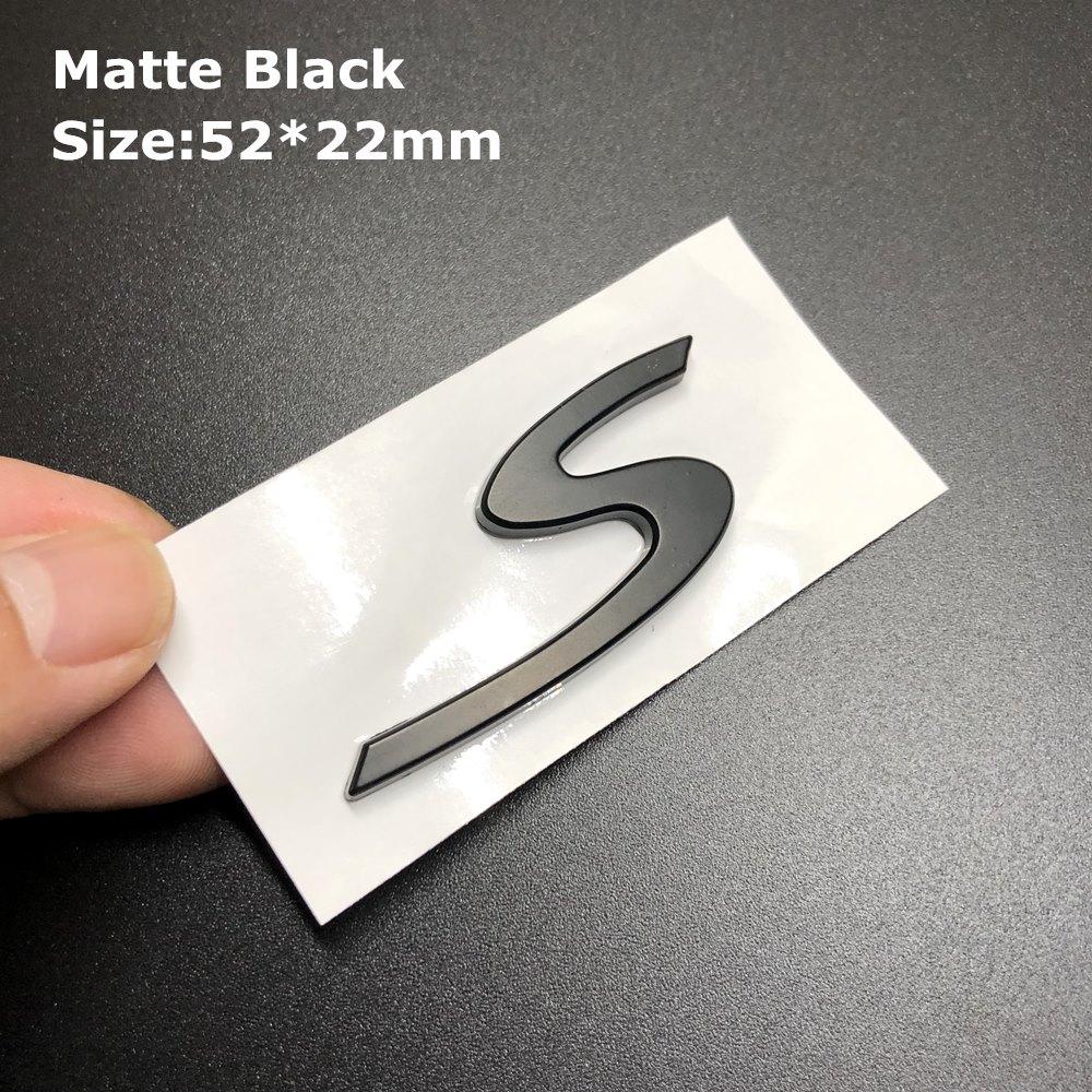 1Pc 3D Turbo 4 S Logo Car Emblem Accessories for Panamera Cayman Boxster Cayenne Macan