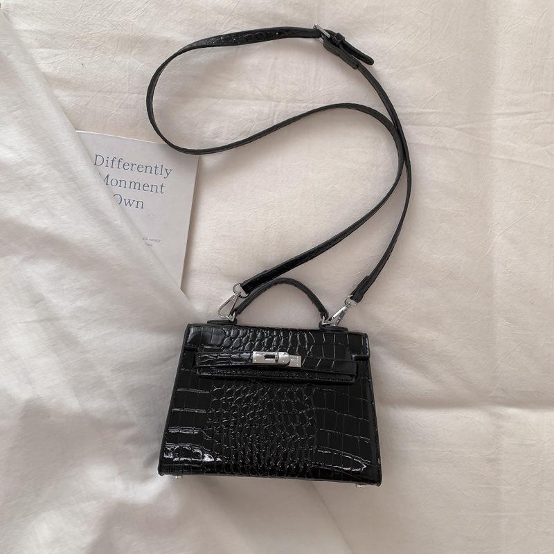 Modna Torba ze Wzorem Krokodyla - Torebka na Ramię - Wszechstronna i Stylowa Torba Crossbody