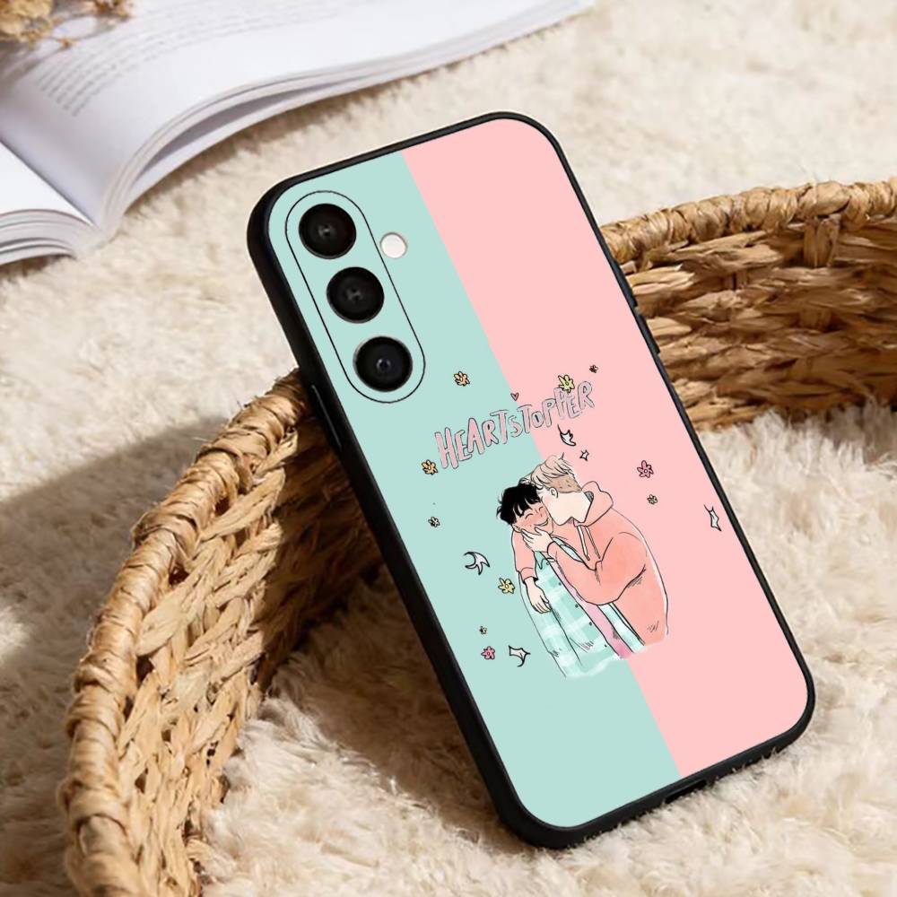 Heartstopper Nick Charlie Stars Phone Case For Samsung Galaxy A20,21s,22,31,32,52,53,72,73,80,91 Soft Black Shell