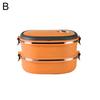 1/2/3 Layer Rectangle Stainless Steel Thermal Lunch Box Food Storage Container