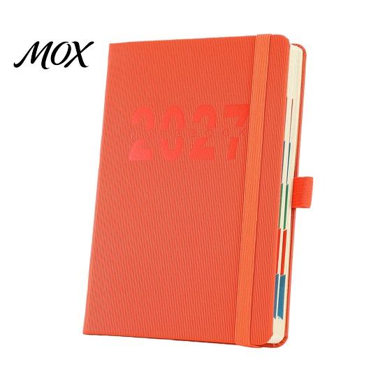 Elastic Strap Memo Book 2027 A5 Daily Planner, Vertical Grain Hardcover 320 Page Professional Planning Schedule Notebook, English Calendar Organizer