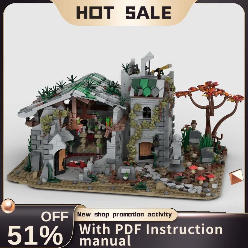 

New 2834Pcs Moc European Medieval Castle Street View Series Dark Ritual Model Diy Creative Ideas Toy Birthday Gift Custom Puzzle