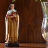 Diyalo Cattolico Santo Patrono Protettore Santa Rita Statua in resina Suora che tiene fiori Collezione di figurine Decorazione religiosa
