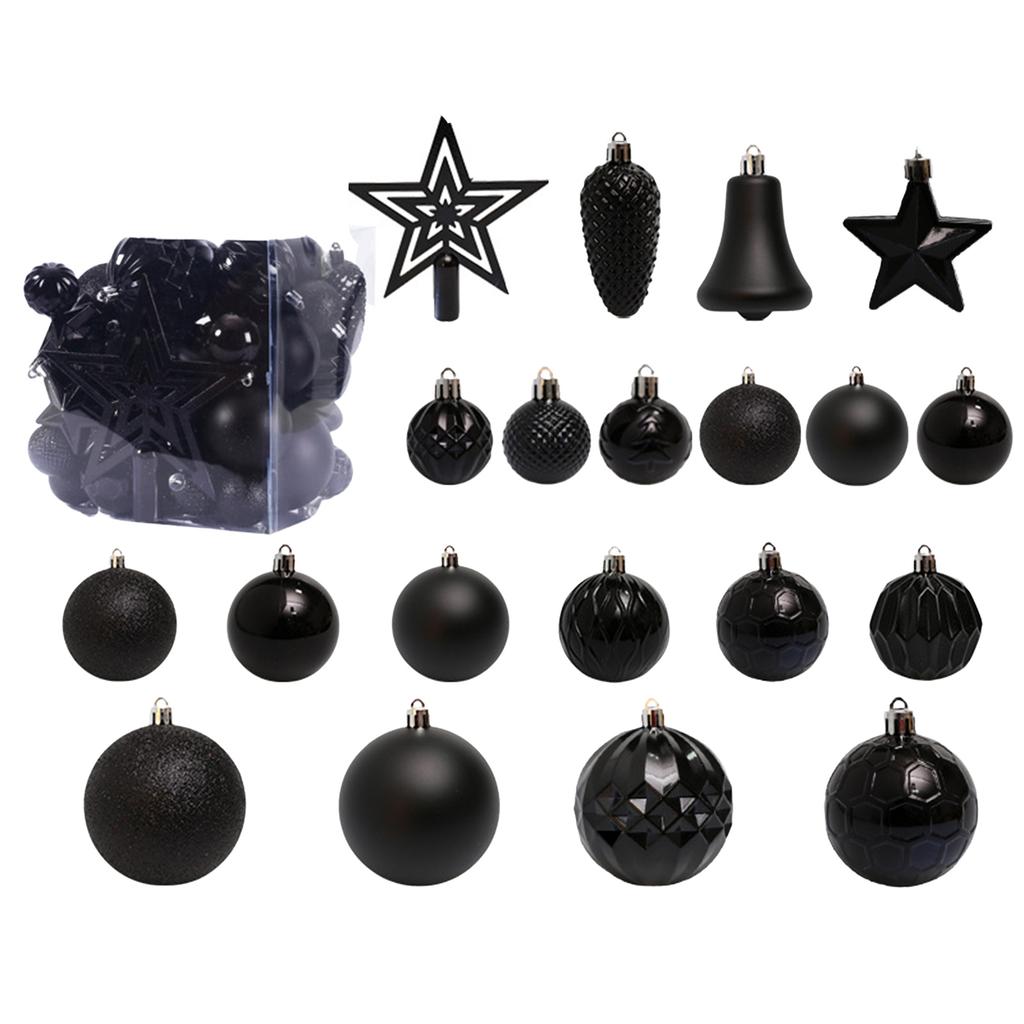 45Pcs/1 Set Christmas Balls Christmas Tree Hanging Ornaments Xmas Tree Pendants Christmas Tree Holiday New Year Decoration