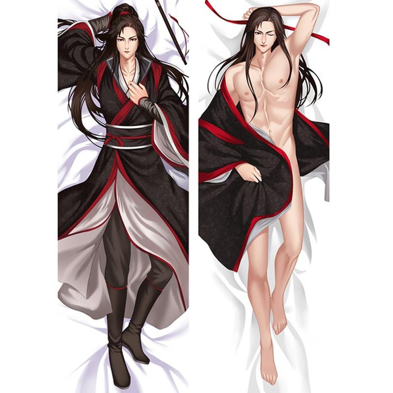 Anime velmistr démonické kultivace Modaozushi Dakimakura povlak na polštář Otaku Mo Dao Zu Shi Throw povlak na polštář