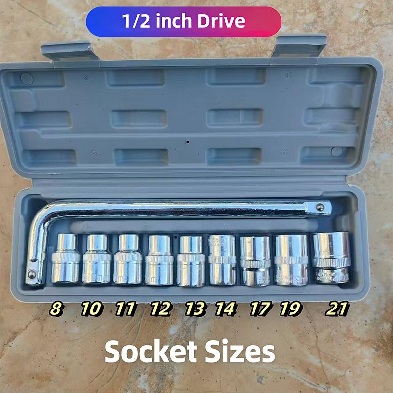 10Pcs Bicycle Motorcycle Car Repairing Tool Set 10 Pcs Socket Wrench Set
