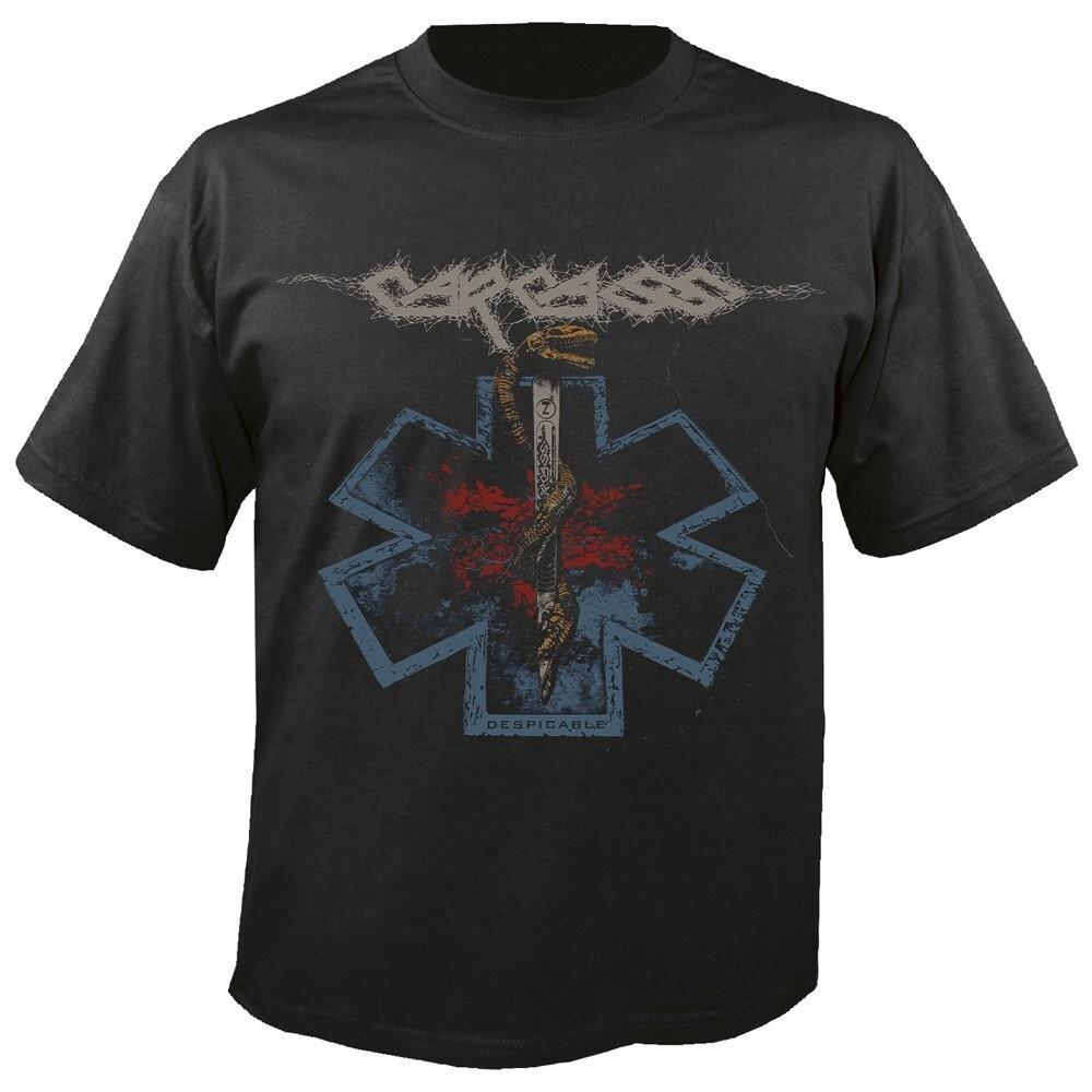 New popular Carcass Rod of asclepius Chili Gift family Black Shirt S-234XL ND629 Unisex T-Shirt XXXL