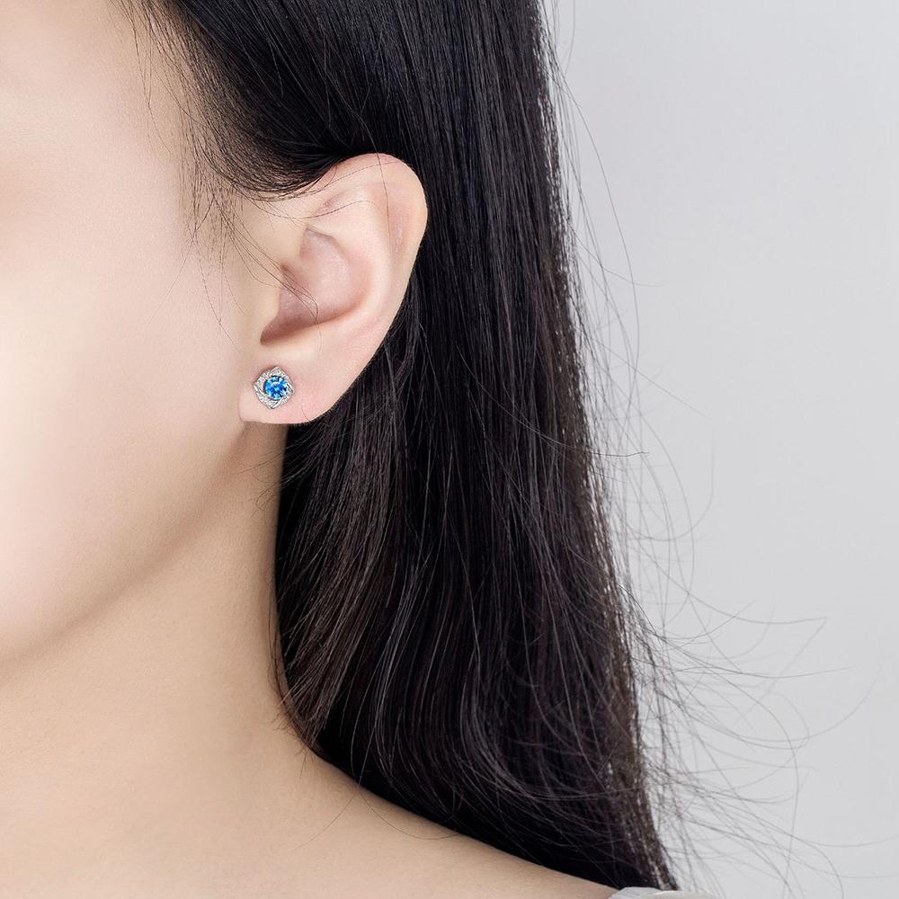 925 Sterling Silver Stud Earrings Crystal Clover Link Bracelets Necklace Jewelry Sets For Women Trendy 2025