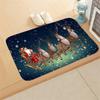 40X60Cm Christmas Outdoor Doormat Merry Christmas Tree Door Mat Red Non-Slip Floor Mats Decorative Entrance Door Rugs