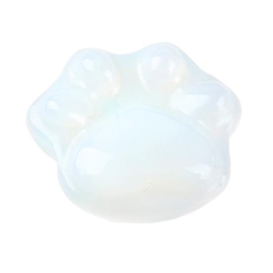 Mini Cat Paw Figurine Natural Healing Stone Hand Carved Statue Collectible Spiritual Gifts for Cat Lovers Women