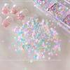 6 Grids Mixed White Pearl Nail Charms 3D Round Pearl Beads Color Sequin Nail Art Rhinestones Manicure Accessories Diy Parts
