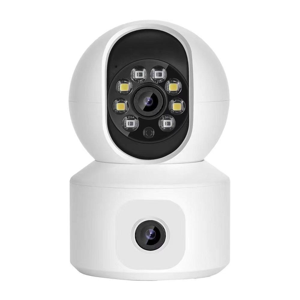 Dual-Lens Dual-Band WiFi Indoor 360° Full-Color Night Vision Surveillance Camera