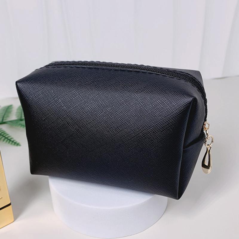 1pc PU Leather Cosmetic Bag Portable Toiletry Bags Waterproof Travel Make Up Bags for Women S/M/L Cosmetic Organizer Bags