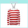 Wheres Wally Cosplay Costume With Knit Fabric For Anime Role Play Adults And Kids