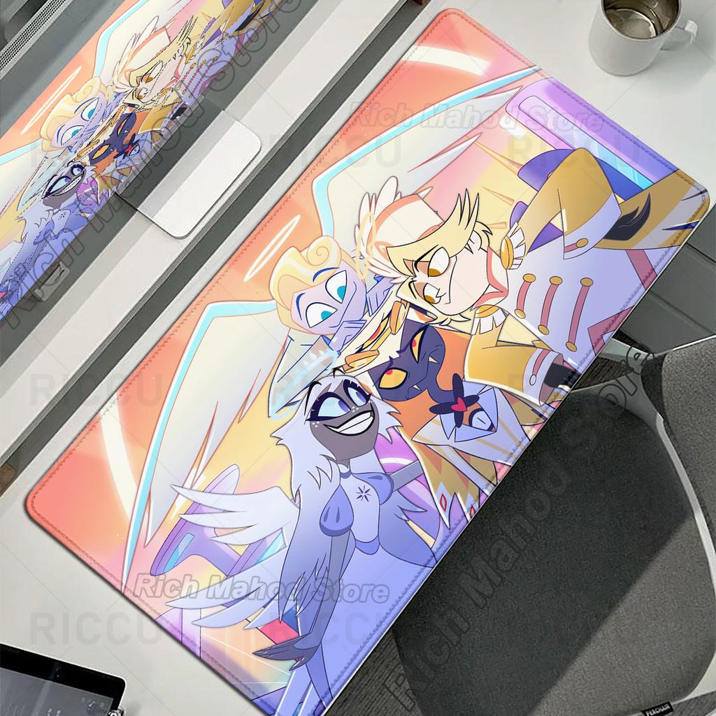 Podkładka pod mysz Anime Hazbin Hotel Podkładka pod mysz Antypoślizgowa Guma Duża Podkładka na biurko Akcesoria komputerowe Podkładka pod klawiaturę Gracz PC XXL Mata do gry Dywan