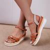 Fashion 2025 Lightweight Ankle Strap Platform Sandals Women Comfort Non Slip Beach Shoes