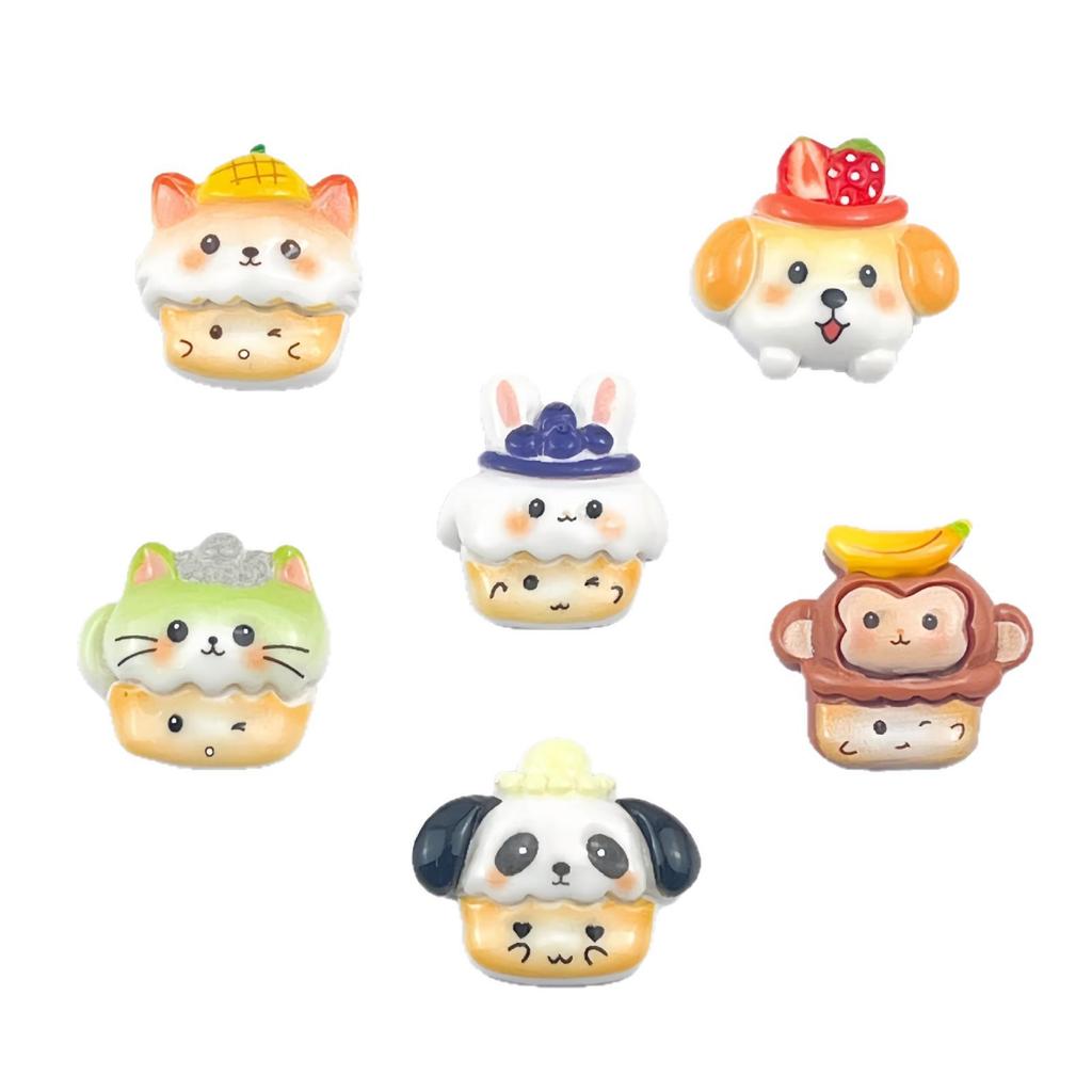 Cartoon Monkey Resin Accessories: DIY Hair Clip, Keychain, Phone Case, Crocs Pendant