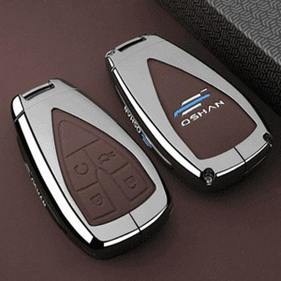 Changan Oshan 520/X5plus/X7plus/Z6 5-Button Leather Key Case - Men's Full Coverage