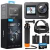 AKASO Brave7 Action 4K Action Cam with 64GB IPX8 Waterproof To Underwater Camera with Image Floating Hand and Headband Set Camera, Card, 10M, 6-Axis