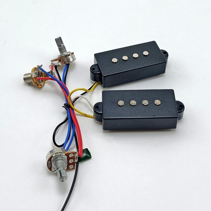 Bass Preamp Wiring Circuit Pickup 4 Strings Electric Bass Pickups Tone Control Wiring Harness Bass Pickup Easy to Use