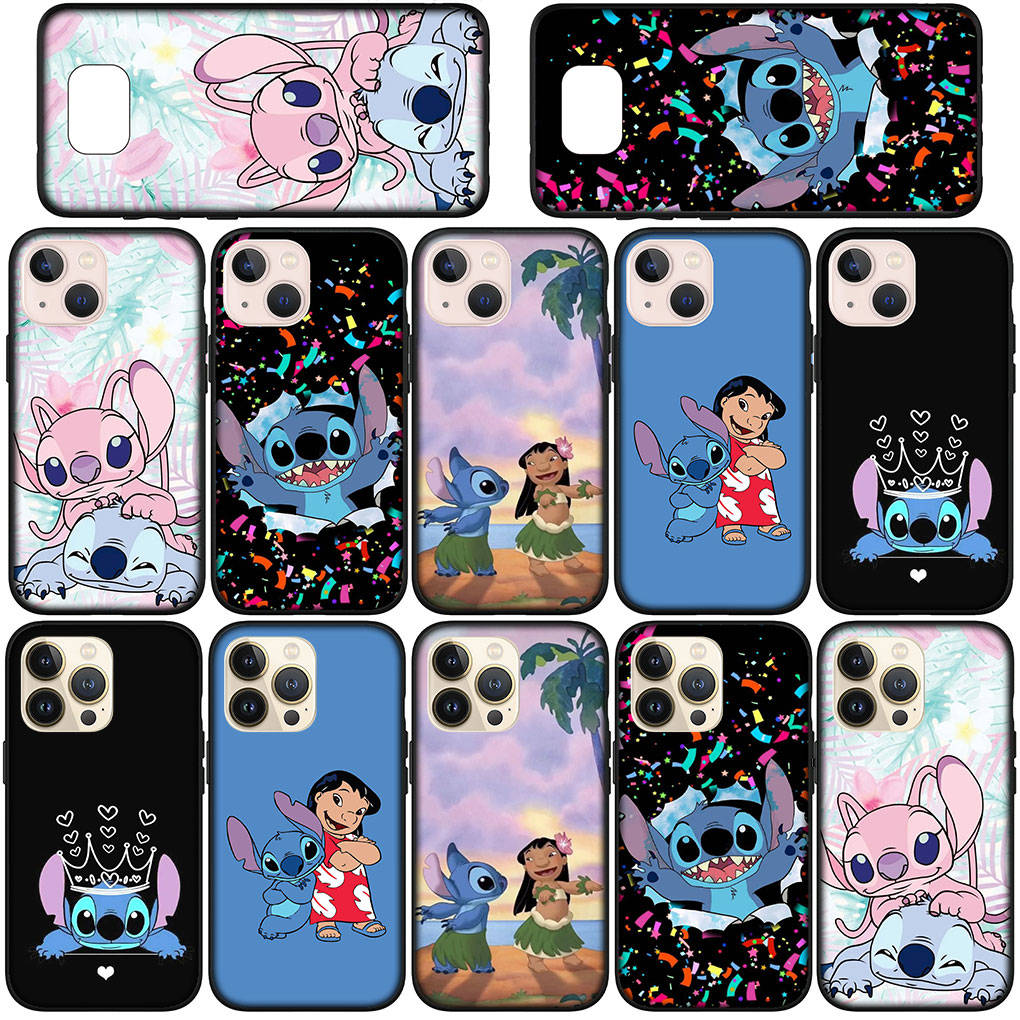 Husă pentru Telefon Samsung Galaxy S25 S24 S23 iPhone 16 15 Xiaomi Redmi Note 14 13 12 16E X 8 11 Pro Max OPPO Moto Huawei A15 Anime Lilo Cute Stitch Cover