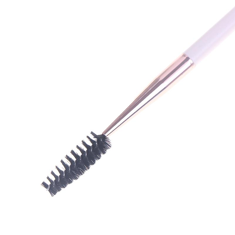 Double Headed Eyebrow Brush Steel Needle Eyelash Comb Contouring Eye Brow Eyeliner Makeup Brushes Eyes Blending Cosmetic Brushes