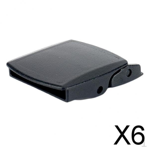 6xRatchet Slide Buckle Replacement Fit for 38mm Leather Waistband Black
