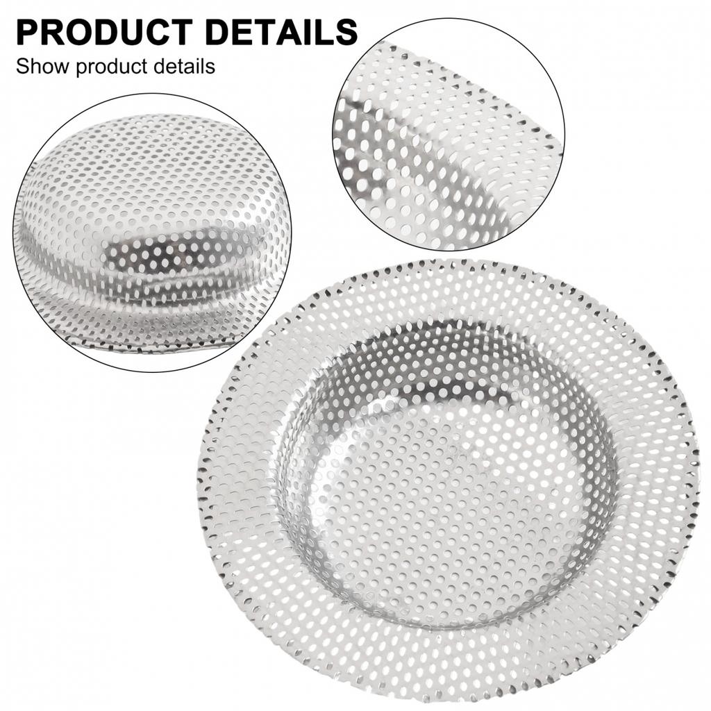 1 Pcs Stainless Steel Sink Filter For Kitchen Sink Bath Numerous Holes S/M/L