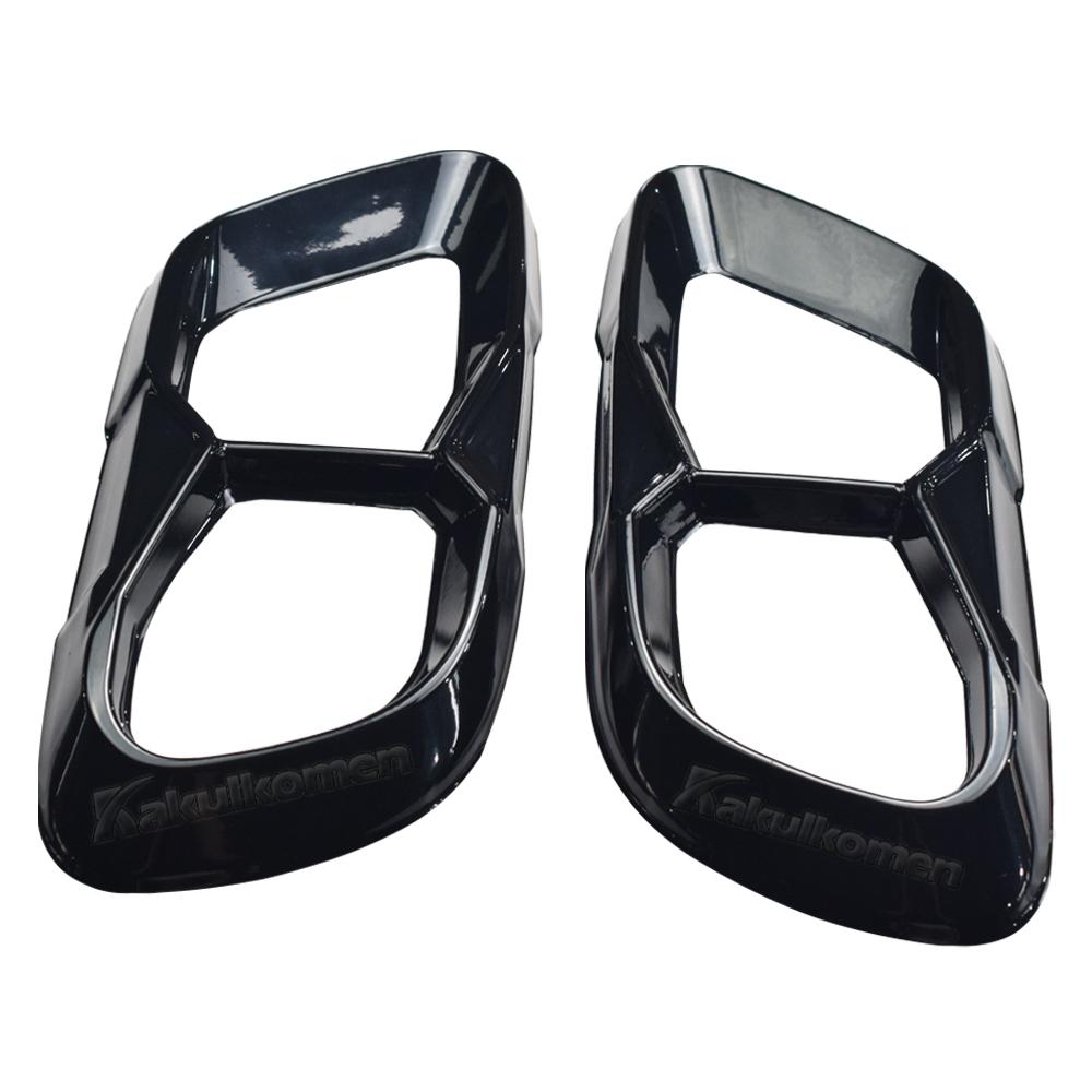 Для BMW X5 X6 X7 Маска на выхлопную трубу G05 G06 G07 Нержавеющая сталь Выхлопная труба Наконечник выхлопной трубы M60i Насадка на глушитель Black-A