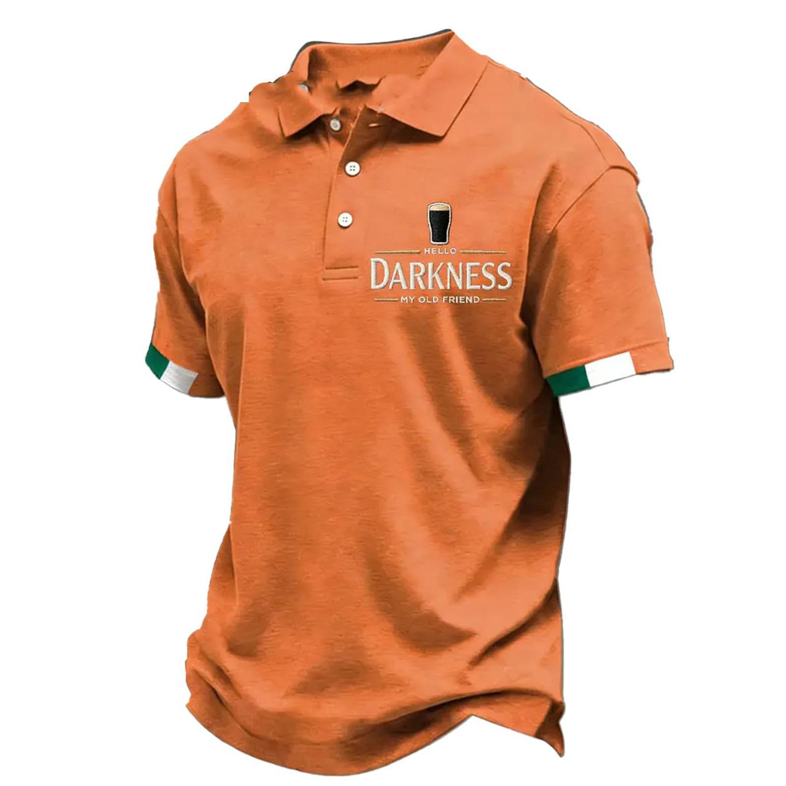 Men s Darkness My Old Friend T-Shirt St Patrick s Day Drinking Lovers Tee XL оранжевый 1630₽