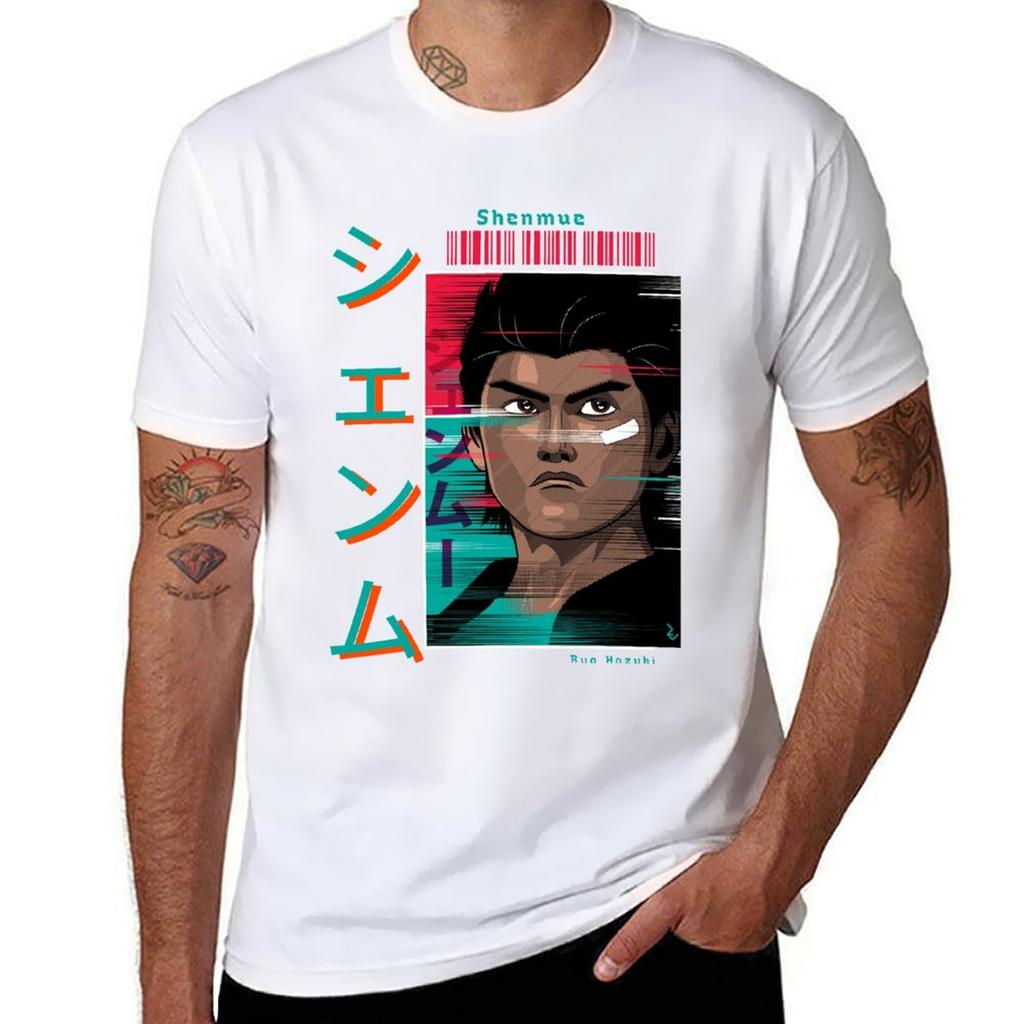 Ryo Hazuki - Shenmue T-Shirt Rohlinge Sommerkleidung Ästhetische Kleidung Herren Trainingsshirt