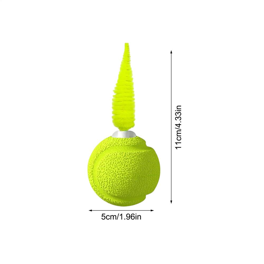 Ball With Feathers Balance Pounce Ball With Sound Bouncy Interactive Exercise Training Entertainment Indoor Play For Cats