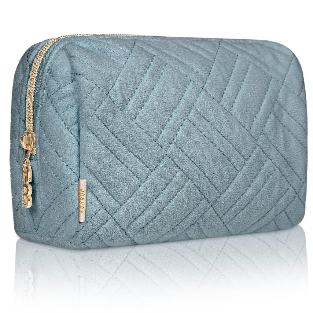 BOACAY Small Makeup Travel Cosmetic Pouch for Women and Zippered Toiletry Organizer for Cute Mini Case for Accessories and Brushes Bag, Kids, Purse,