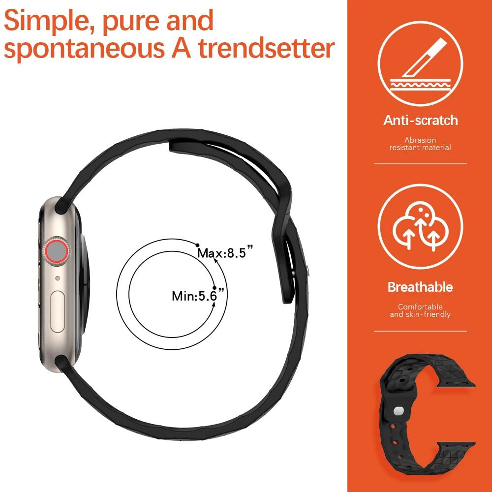 Sport Strap for Apple Watch Ultra 2 49mm Women Men 44mm 40mm iWatch Series SE SE2 654 Band 45mm 41mm Silicone Strap for Apple Watch Series 9 8 7