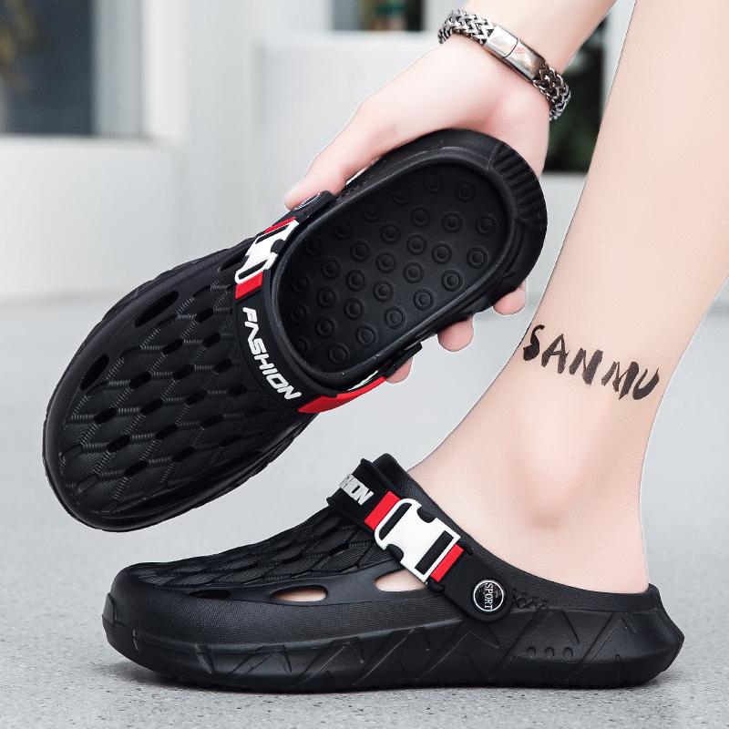 Fashion Men Shoes 2025 Slippers Men Garden Clogs Platform Sandals Man Summer Sandals Male Sneakers Outdoor Flip Flops Home Flat Sandals