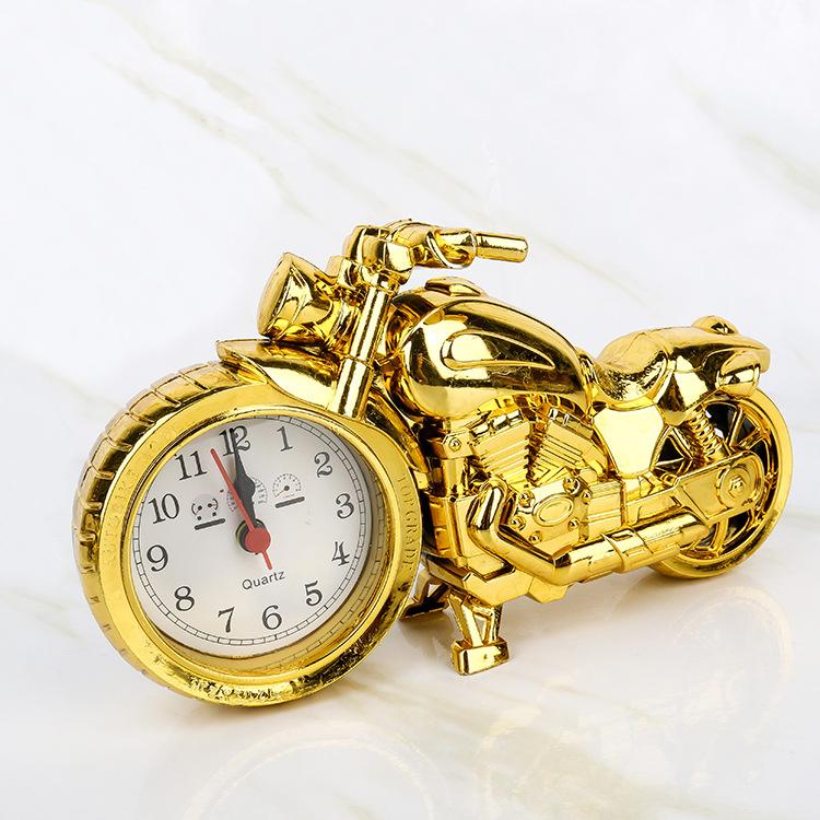 Kreativer Wecker Motorrad Motorrad Form Wecker Tischuhr Startseite Geburtstagsgeschenk Coole Uhr