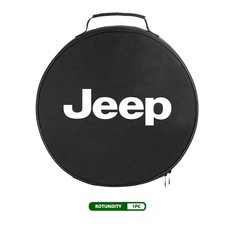 For Jeep Car Charge Cable Storage Box Charging Gun Organiser Bag Wrangler Gladiator 2014 - 2021 Grand Cherokee Cherokee ANO1