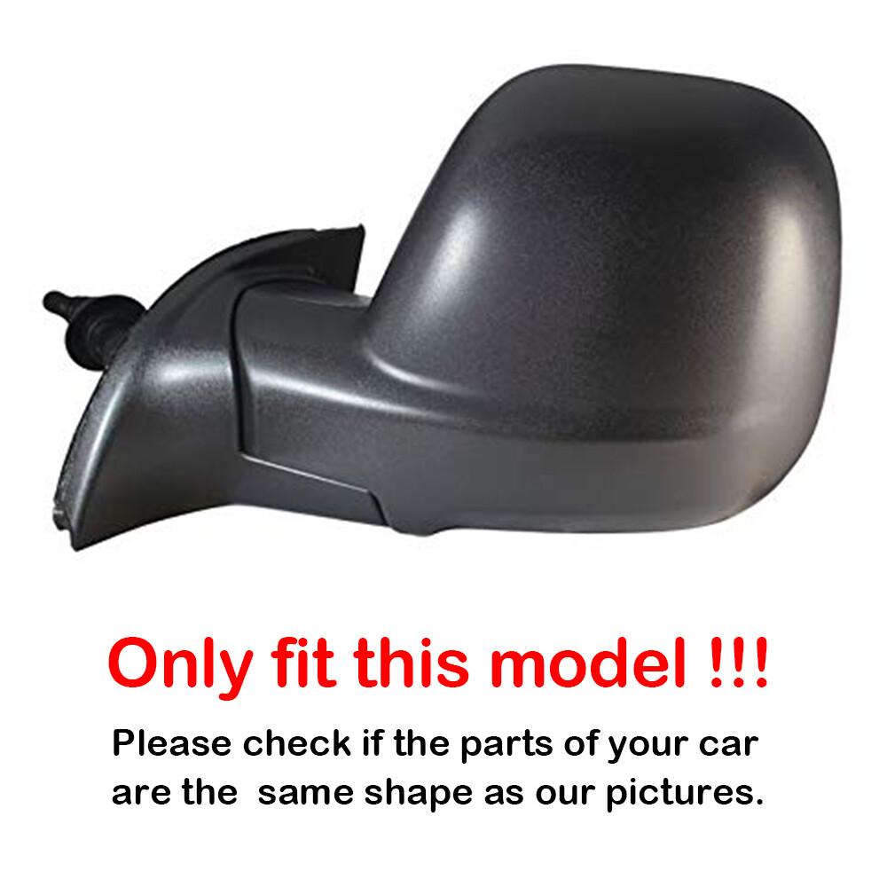 Per Citroen Berlingo III Combo E Peugeot Partner II Rifter 2012-2018 Adesivo per Auto Copri Specchietto Retrovisore Laterale Tappo Ala Calotta Rivestimento