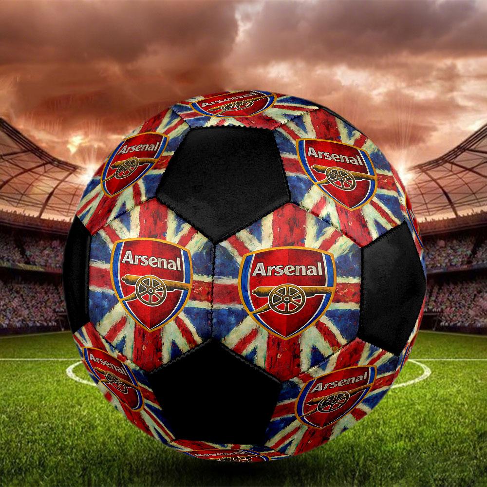 1pc The Arsenal Football Club Soccer Ball Size 5 Indoor Soccer Ball Fashion Colorful Backyard Game - Great For Sports Fans Gift HE119