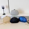 Women's Shell Shape Crossbody Bag, Elegant Chain Strap Shoulder Evening Purse, Rhinestone Clutch for Wedding, Party, Prom