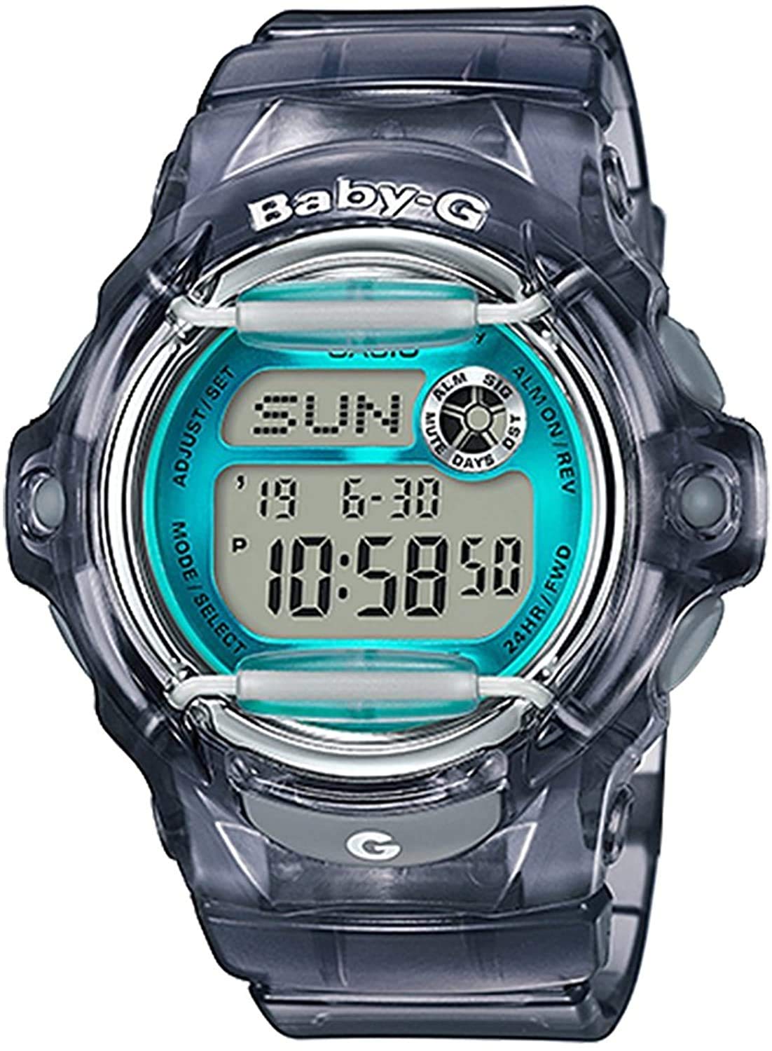 

[Casio] CASIO Watch BABY-G BG-169R-8B Clear Gray x Turquoise Women s Overseas Model [Parallel Import]