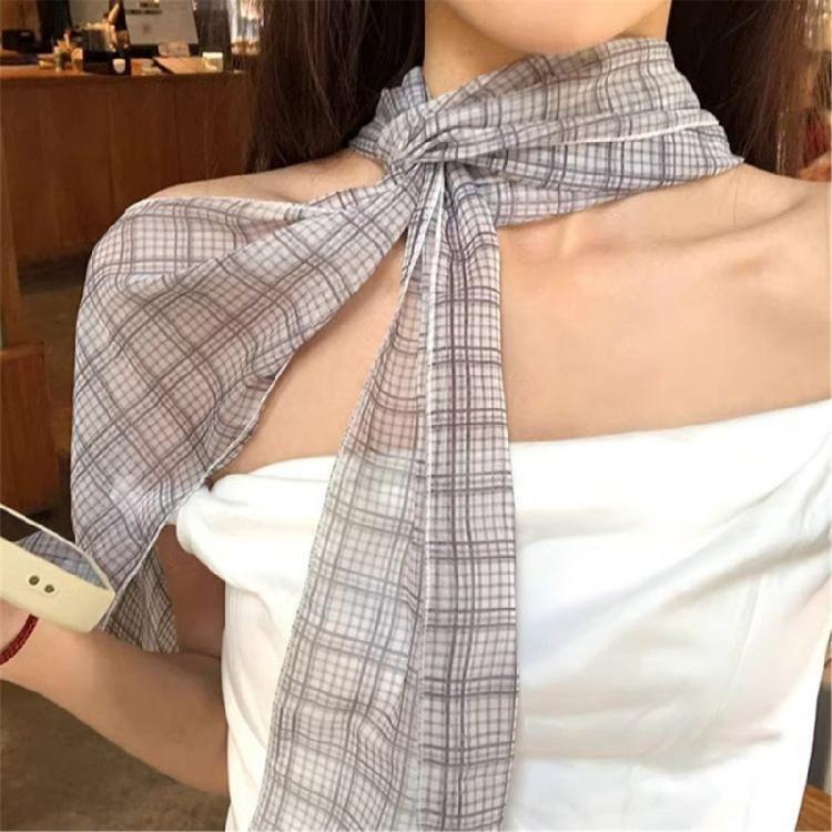 Fashion Unisex Skinny Long Scarf Gentle Fabric Multipurpose For City Fashion Enthusiasts
