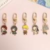 Demon Slayer Keychain Kimetsu No Yaiba Pendant Chibi Tanjirou Nezuko Zenitsu Anime Bag Charm Collectible Cosplay Gift