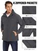 KEFITEVD Winter Motorcycle Dark Size XL Men's Jacket, Water-Repellent, Windproof, Jacket, Windbreaker, Multi-functional, Warm, Ski, Fishing, Gray,