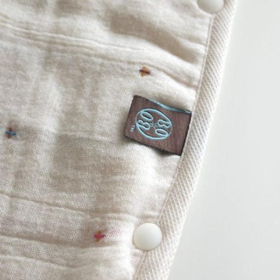 10mois BOBO Baby Gift Fluffy Gauze Baby Sleeper 58cm for Newborns to 3 Years Cotton Baby Blanket - Set (6-Layer Gauze) (100% Cotton, Length, Old) +